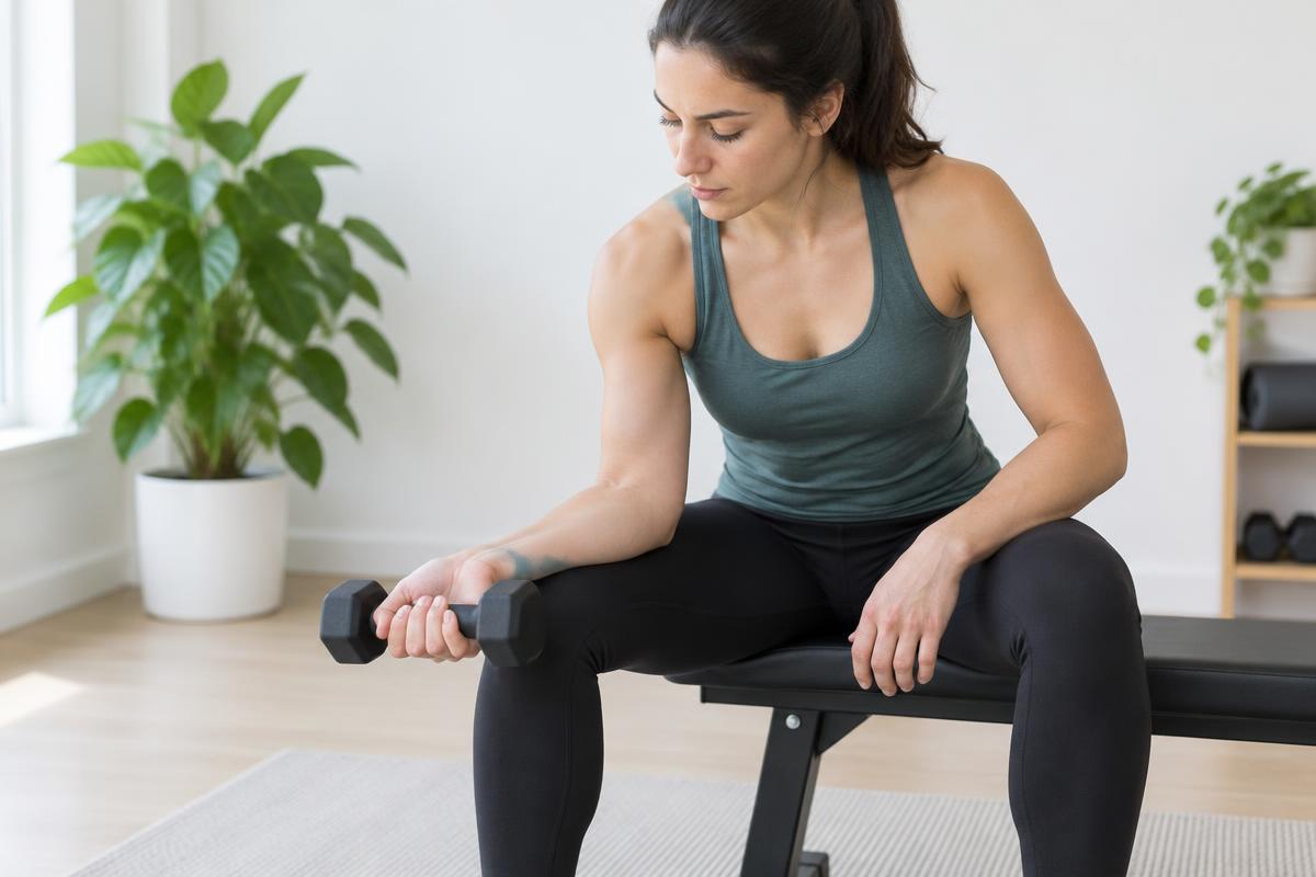 Forearm Workout at Home: Wrist Curls, Grip Work & Equipment